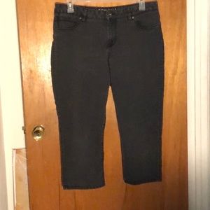 Sonoma size 16, black, modern fit capris